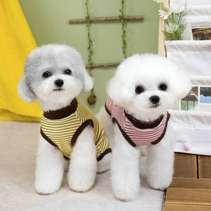 MSYO XL desain bergaris pakaian hewan peliharaan anak anjing setelan pemulihan operasi antilicin untuk kucing anjing grosir rompi Teddy musim semi musim dingin - Product Image 2