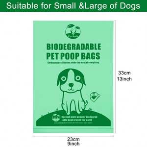 Sac à déjections pour animaux de compagnie 100% biodégradable et compostable à base d'amidon de maïs, sac à crottes de chien - Product Image 4