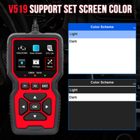 Nouveau scanner de code de diagnostic automobile ELM327 OBDII/EOBD V519 OBD2