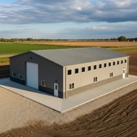 Taller y Almacén de Producción con Estructura de Acero Industrial, Diseño Moderno, Certificación ISO 9001, Uso en Exteriores, Garantía de 5 Años