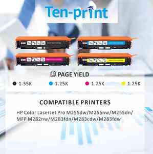 Cartouche de <span class=keywords><strong>toner</strong></span> couleur compatible 206 pour 206A W2110A W2111A W2112A W2113A pour HP M255 M282 M283 Ptiner - Product Image 2