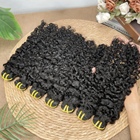 GDYhair Lot de Cheveux Naturels Birmans Bouclés Bruts Vietnamiens – Cheveux Humains Vierges Alignés avec les Cuticules – Extension de Cheveux Naturels Birmans Bouclés