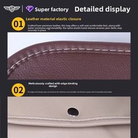 Organisateur de coffre de voiture en cuir, boîte de rangement pour SUV et berline, sac de rangement, fabriqué en Chine