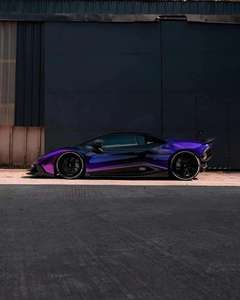 2024中国NO1新款上市光泽汽车包装乙烯基贴花汽车贴纸紫色混合蓝色薄膜批发汽车包装薄膜 - Product Image 5