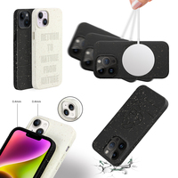 Coque de téléphone personnalisée à faible MOQ avec logo gravé, à base de plantes, protectrice, durable et biodégradable pour iPhone 18 17 Air 17e 16e 15 Pro Max
