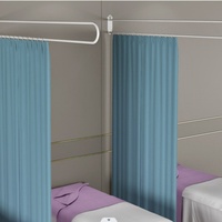 Rideau d'isolation en fer forgé en forme de U pour salon de beauté, vente chaude en Chine, design de rideau pour salon, meilleure qualité, vente directe d'usine