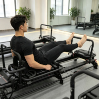 Lit de Pilates de luxe en aluminium avec fonctions réglables, ensembles de yoga, équipement de fitness et de musculation pour studios de santé et de yoga