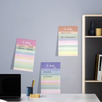 Bloc de Notas Autoadhesivas para Actas de Reuniones, Planificador Diario, Notas Adhesivas Multicolores, Paquete para Regalo