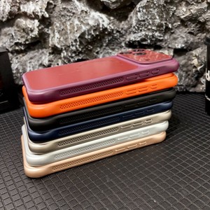 Deep cherry lens Conversion Magnetic Mobile phone case for iPhone 18 17 16 15 pro max soft touch frosted Air Cushion back cover - Product Image 5