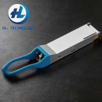 Transceptor QSFP28-100G-LR4 de Alto Rendimiento, 100G QSFP28 LR4, Módulo LC Monomodo de 1310nm y 10km con DDM, Módulo Preparado para Centros de Datos
