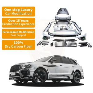 Kit de carrosserie en fibre de carbone sèche Style MSY pour Bentley Bentayga Pare-chocs avant Pare-chocs arrière Jupe latérale Aile de toit Moteur Capot Miroir Couverture - Product Image 1