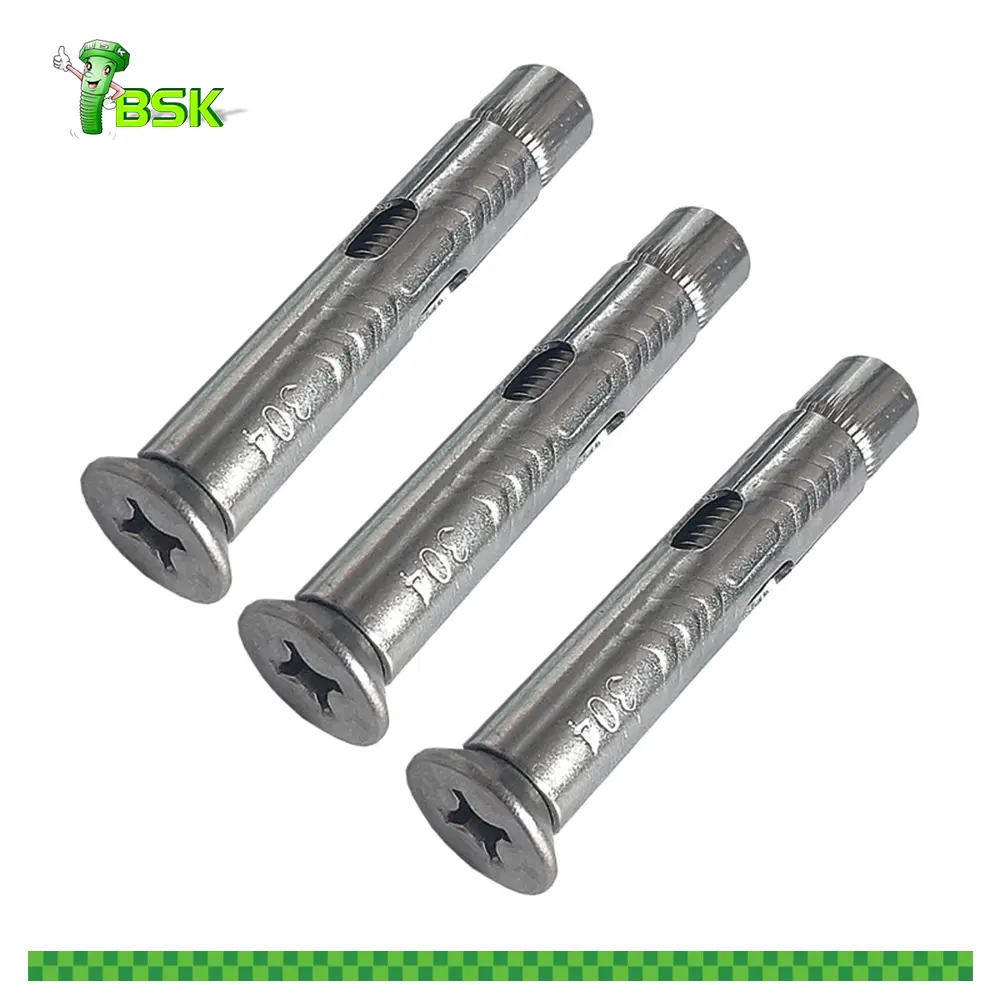 Pernos de anclaje de expansión tipo manguito de acero inoxidable M6 M8 M10 M12 M14 M16 M18 M20 M24 M30 Perno de anclaje de expansión