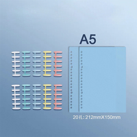 Organiseur de classement professionnel A5/A6 à feuilles mobiles pour la planification d'entreprise et le rangement de carnets de notes