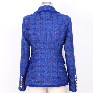 <span class=keywords><strong>BLAZER</strong></span> wol ramping untuk wanita, jaket setelan baru semua cocok, jaket wol pinggiran berumbai, atasan modis musim semi dan musim gugur untuk wanita - Product Image 3