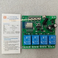 Module d'interrupteur intelligent Tuya Wifi pour moteur et éclairage 5V 12V 24V 7-32V 433 SmartLife, télécommande 4 canaux, compatible Alexa Google Home