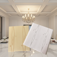 Panneau de plafond en PVC brillant, moderne, imperméable et ignifuge avec grille de plafond pour usage industriel, centres commerciaux, salons, cuisines, hôtels et gymnases
