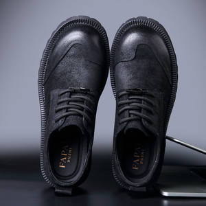 Handcrafted high-end genuine leather business casual wide-brimmed multi-functional <b>shoes</b> - Product Image 4
