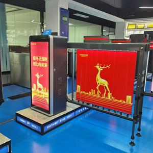 Di alta qualità commerciale di pubblicità automatica barriera cancelli elettrici a LED di parcheggio barriera a motore a corrente continua pubblicità cancello barriera - Product Image 1