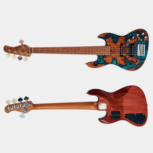 Boutique 5 <b>String</b> Guitar Resin Burl Veneer Active Passive Switch Professional for Wholesale - Product Image 5