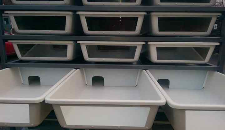 Reptile Rack System Breeding Tubs Mesh Reptile Breeding Cage for Ball ...