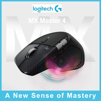Souris de bureau sans fil MX Master 4 originale, alimentée par batterie, avec commutation multi-appareils 8K et IA électromagnétique intelligente