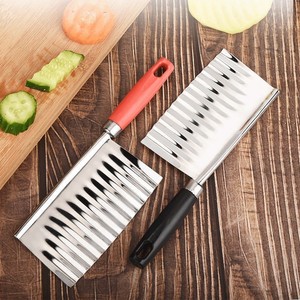 Stainless Steel Wavy Potato Slicer French Fry Cutter Corrugated Knife For Kitchen Use - Product Image 2