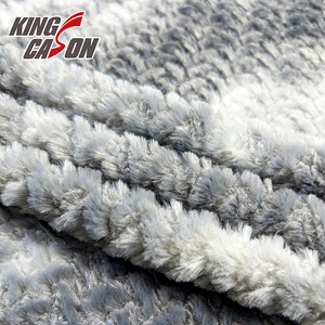 Tissu en fausse fourrure de <span class=keywords><strong>lapin</strong></span> Kingcason, doux et confortable, brossé d'un côté, pour manteaux et vestes d'<span class=keywords><strong>hiver</strong></span> - Product Image 6
