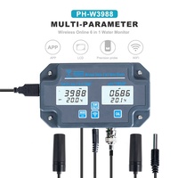 Testeur de qualité de l'eau wi-fi 6 en 1 PH/EC/TDS/sel/b.s/Temp mètre analyseur d'eau application TUYA surveillance à distance en ligne
