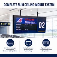 Sistema de Pantalla de Video LCD para Interiores Personalizado, Opción OEM, Gestión Remota de Dispositivos, CMS para Información en Aeropuertos y Estaciones de Metro