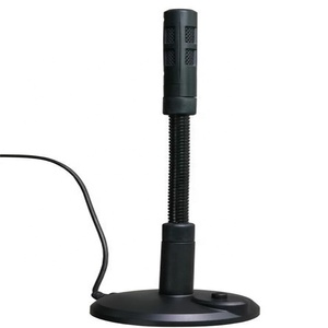 Micrófono <span class=keywords><strong>de</strong></span> Condensador con Cable y Conector <span class=keywords><strong>de</strong></span> 3.5mm, Soporte Flexible, Construcción Metálica, Patrón Omnidireccional, para <span class=keywords><strong>Estudio</strong></span>/Conferencia - Product Image 1