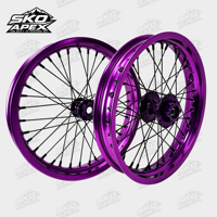 Roues Supermoto Surron LBX 17 pouces noires, ensemble pour la conduite urbaine, compatibles avec les motos électriques Talaria et 79Bike