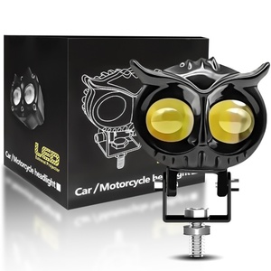 Precio Ultrabajo, Venta Directa de Fábrica, Faro Delantero Láser con Lente Mini Owl, Delgado, 12v, Luces Antiniebla LED, Doble Color, Faro para Motocicleta - Product Image 1