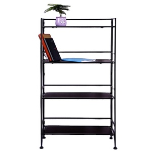 Kệ Sách Gấp Gọn Không Lắp Ráp Kệ Sách Gấp Gọn Kệ Sách Kệ Sách Treo Tường Để Bàn 4 Tầng - Product Image 1