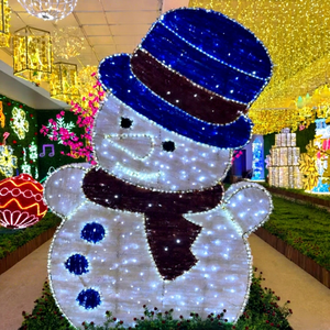 Lumières de Noël 2D à motif de dessin animé pour l'éclairage de rue et municipal - Product Image 1