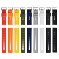 Bracelet de montre étanche en caoutchouc silicone tropical 20mm 22mm, bracelet de remplacement pour montre intelligente, bracelet de plongée
