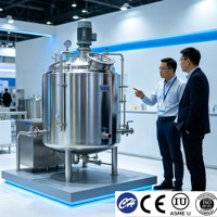 Cuve de Fermentation en Acier Inoxydable pour Yaourt et Lait, Fermenteur Alimentaire Sanitaire 100L 200L 500L 1000L