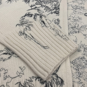 Cárdigan Informal Vintage para Mujer, Cárdigan de Jacquard a la Moda, Suave, Grueso, Cálido y Transpirable para Invierno, Suéter de Punto con Logotipo Personalizado OEM - Product Image 2