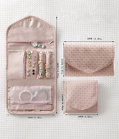 Benutzer definierte Reises chmuck beutel Schmuck Aufbewahrung sbuch Ring Ohrring Halskette Binder mit durchsichtigen Reiß verschluss tasche Schmuck Organizer Taschen