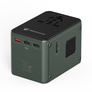Wontravel OEM ODM Green 35W Electric Multiple <b>Type</b> D/0 Worldwide Travel <b>Adapter</b> for Travel - Product Image 1