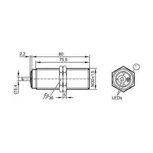 속도 모니터링 유도 근접 스위치 PNP DIA3010-YPKG 소형평가장치 DI5021 - Product Image 5
