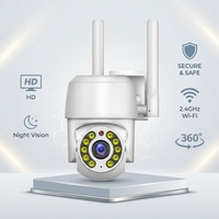 Caméra de vidéosurveillance intelligente Tuya sans fil pour l'extérieur Vision nocturne couleur Carte 256G Prise en charge de la conversation bidirectionnelle Étanche IP66