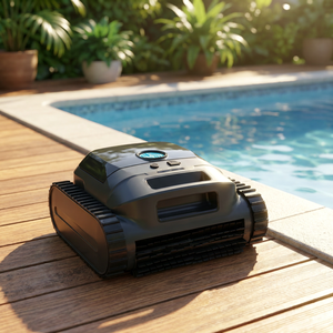 Robot nettoyeur de <span class=keywords><strong>piscine</strong></span> automatique sans fil, portable, antidérapant, HD-P300, intelligent, 150 minutes d'autonomie, autonettoyant, pour eau salée - Product Image 1