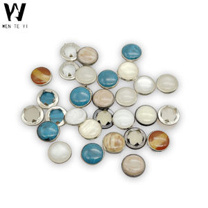 Hersteller Buntes Metall Reines Kupfer Fünf Klauen Schnalle Kinder Perle Knopf Baby Shirt Runde Bauch Zinken Ring Snap Butt - Product Image 2