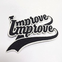 Patch personnalisé avec Logo, motif princesse, paix, fer à repasser, brodé, Chenille, pour vêtements d'université