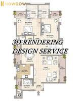 KNOWDOW Service de dessin d'architecture pour les plans d'étage et les conceptions d'élévation pour la conception intérieure de construction