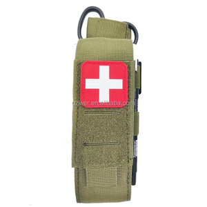 2023 nuovo Design taglio Laser Army Green Nylon porta laccio emostatico Molle Tactical laccio emostatico Trauma cesoie fondina (solo custodia) - Product Image 2