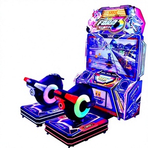 Machine de jeu d'arcade de simulation de course à deux joueurs personnalisée à monnayeur pour enfants avec siège de cockpit pour parc d'attractions - Product Image 2