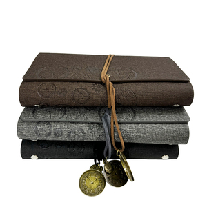 Sáng tạo Retro A6 PU da Tạp Chí máy tính xách tay xoắn ốc ràng buộc bìa cứng Nhật Ký/tay cuốn sách tài khoản với biểu tượng tùy chỉnh cho các trường học & văn phòng - Product Image 4