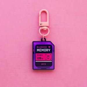 New Acrylic thẻ nhớ nhịp tim Chất lượng cao sáng tạo unisex <span class=keywords><strong>Keychain</strong></span> & Túi Mặt dây chuyền Quà Tặng thiết yếu - Product Image 5