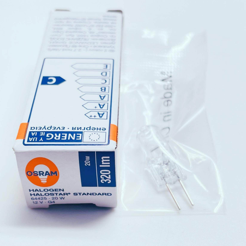 6 OSRAM 64425 12V 20W G4 2000H 10 unidades